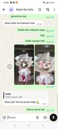 Testimonial Buket Bunga mandalamekar