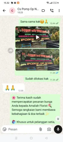 Testimonial Papan Bunga mandalamekar
