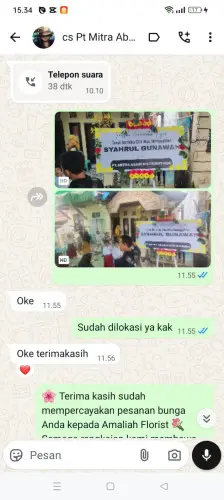Testimonial Papan Bunga mandalamekar